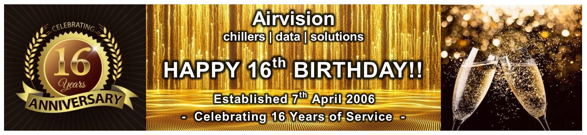Happy 16th Birthday Airvision - 7th April 2022